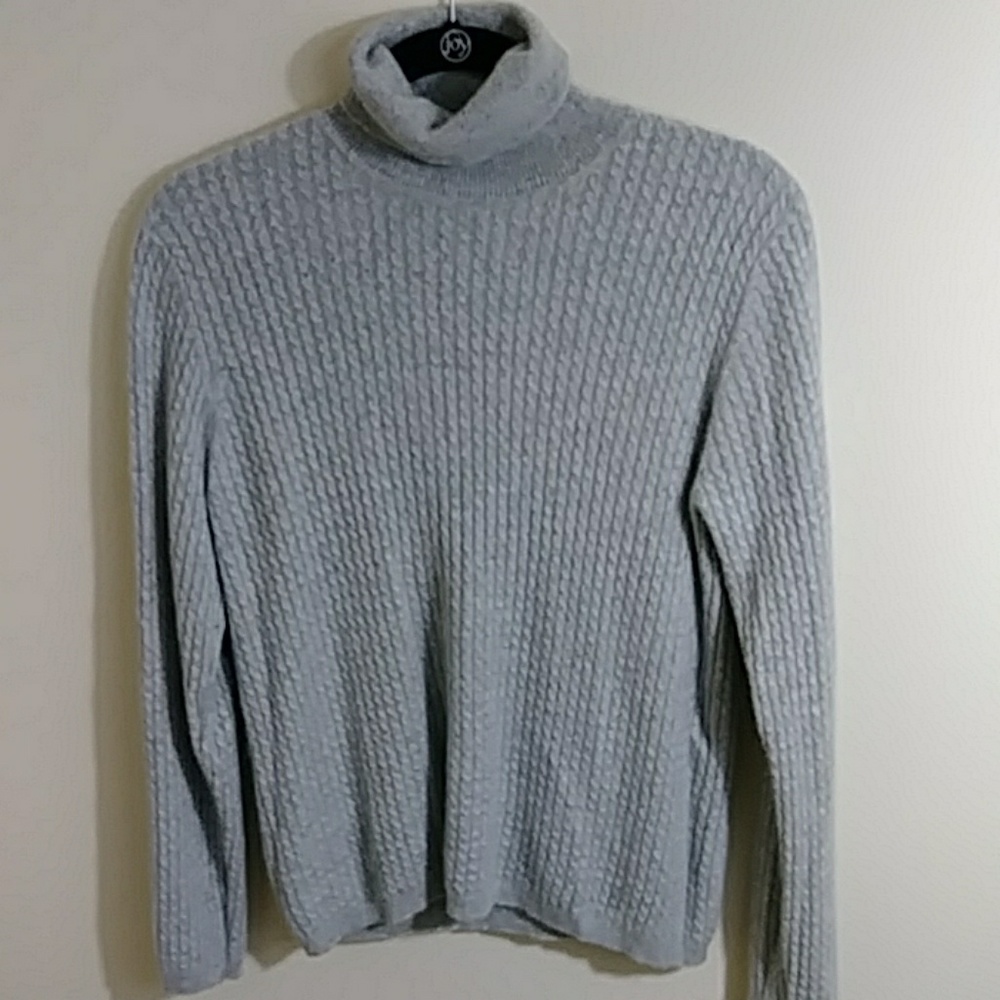 McDuff Gray Cashmere Sweater Sz M